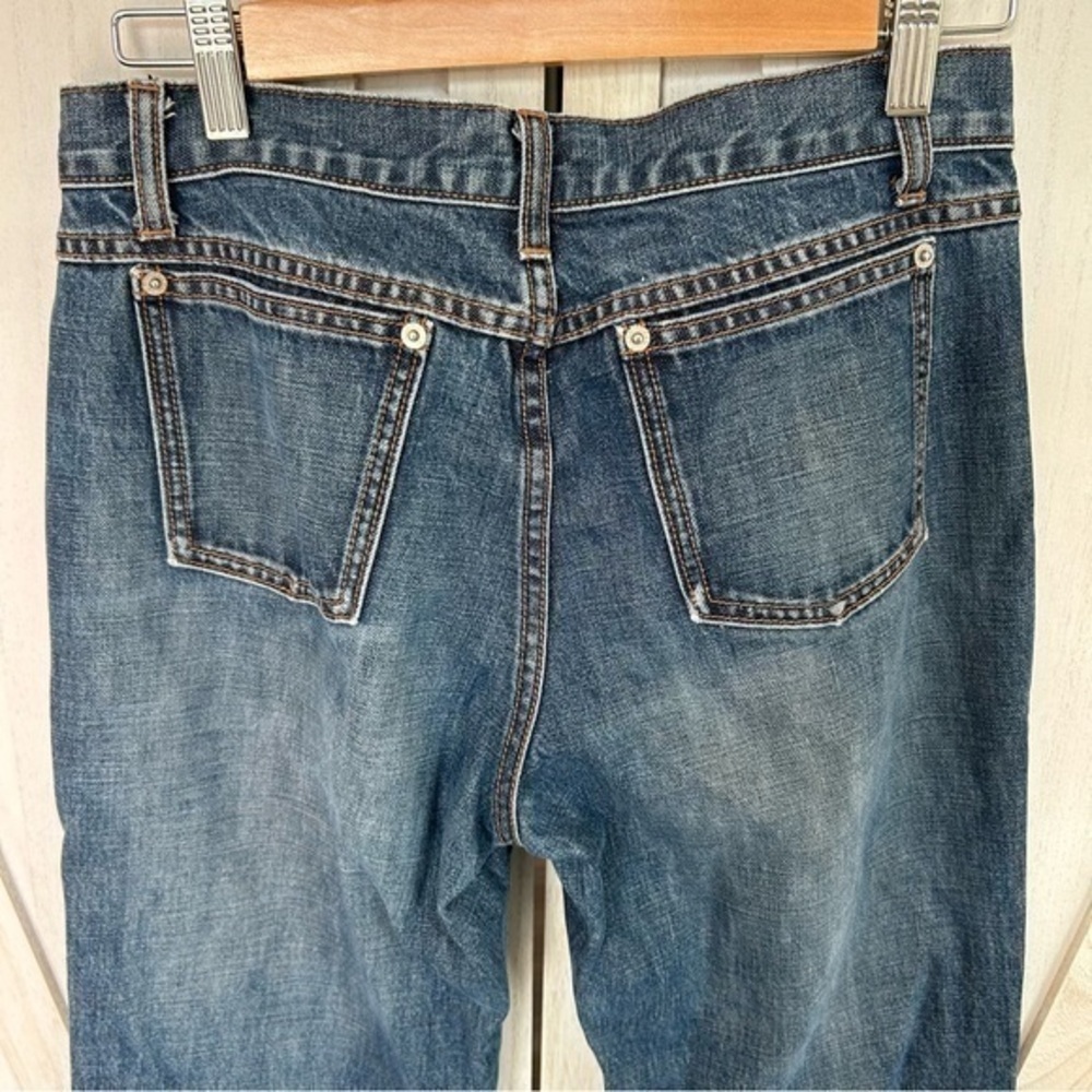 โจJ Crew button fly crop boyfriend blue jeans ๐ 4 - Picture 7 of 10